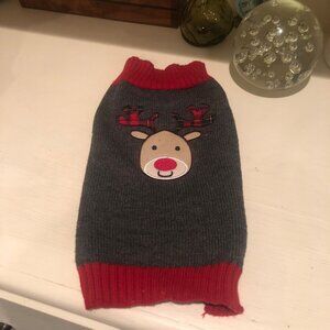 Dog Pet Holiday Reindeer Christmas Winter Sweater Size Medium